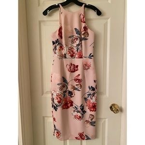 Black Halo Pink Floral Dress
